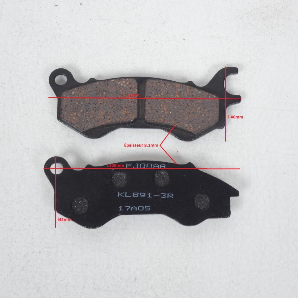 Plaquette de frein avant pour moto BRIXTON 125 CROSSFIRE XS FJQQAA KL891-3R