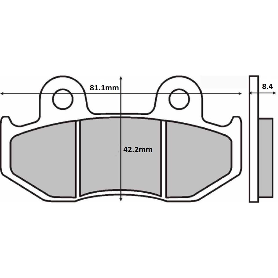 Plaquette de frein Sarkany pour Moto Honda 250 CR 1984 à 1986 ME030 / AV Neuf