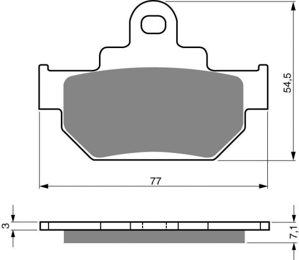 Plaquette de frein Sarkany pour Moto Maico 250 GM Star 1986 AVG/ARG Neuf