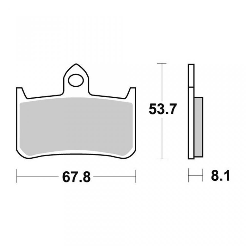 Plaquette de frein AP Racing pour moto Honda 750 VFR R RC30 1988-1991 AVG / AVD Neuf