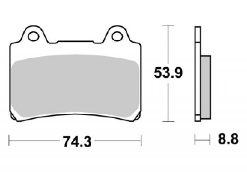 Plaquette de frein AP Racing pour moto Yamaha 1200 FJ 1988 à 1997 LMP213 ST / 3CW1/2/3YA/3 Neuf