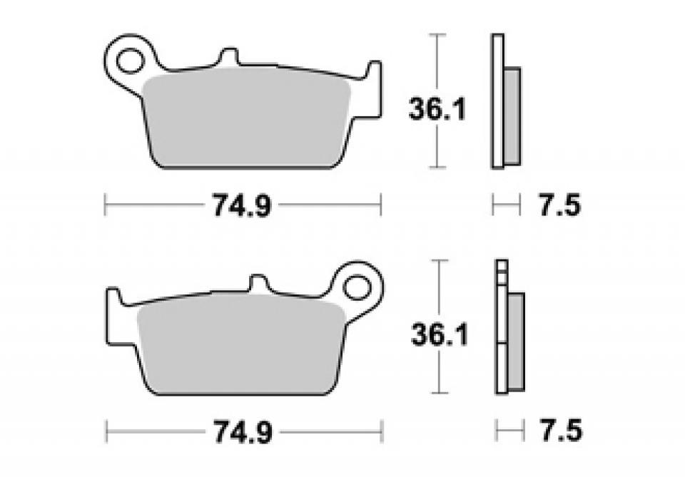 Plaquette de frein AP Racing pour scooter Peugeot 125 SV 1991 - 1992 LMP273 Neuf en destockage