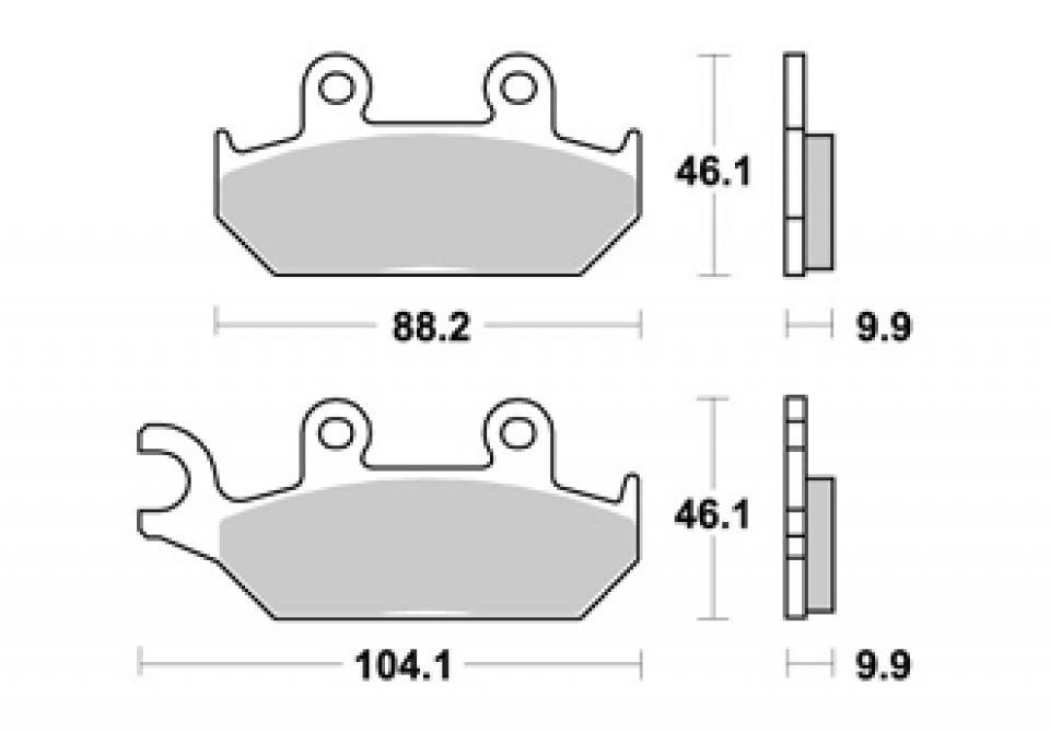 Plaquette de frein AP Racing pour Moto Yamaha 660 XTZ tenere 1991 à 1999 LMP250SF / 3YF/4MD Neuf