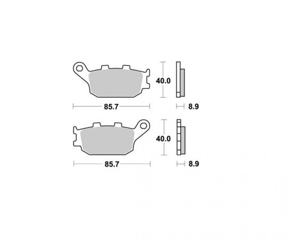 Plaquette de frein AP Racing pour Moto Yamaha 600 FZ6 2004 à 2006 LMP257SR Neuf