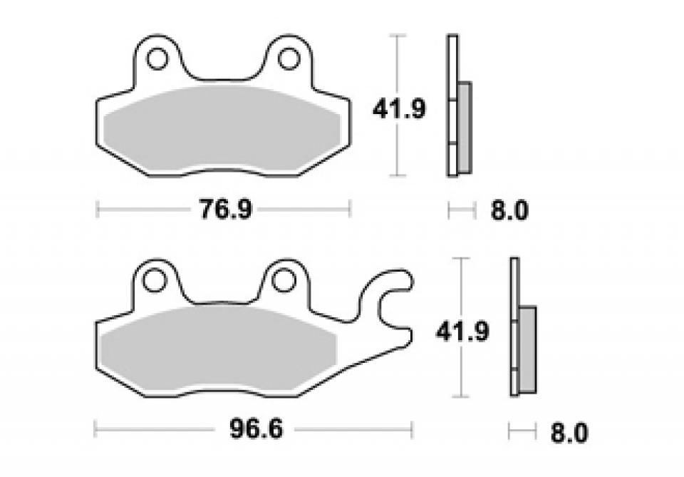 Plaquette de frein AP Racing pour Moto Yamaha 50 TZR 1991 à 2002 LMP238ST / 3TU3/4YV1/5DU5 Neuf