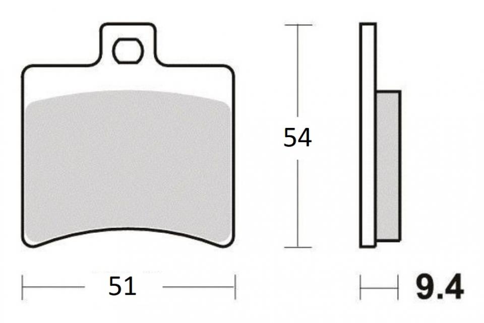 Plaquette de frein TNT pour Moto Generic 125 Code S 4T 2012 à 2016 ARD Neuf
