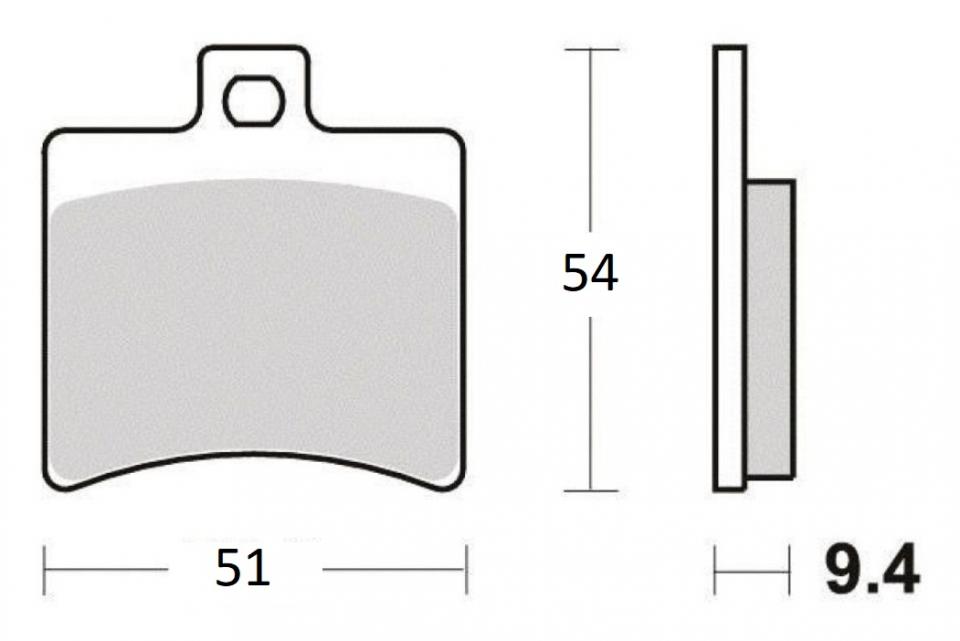 Plaquette de frein TNT pour Scooter Benelli 125 Velvet Touring 2008 à 2012 ARD / Roue 13 Neuf