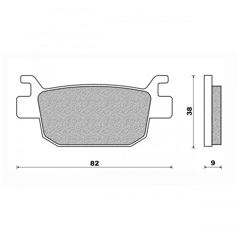 Plaquette de frein Nissin pour Moto Benelli 300 302 R 2017 AR / 789051 / S20CGG / 2Z01 Neuf
