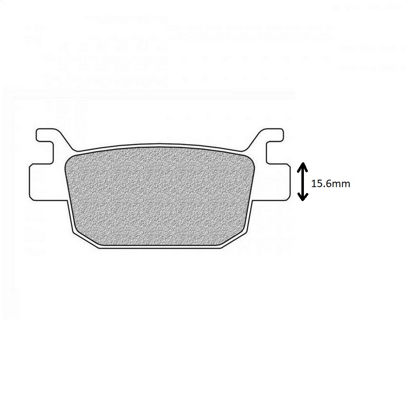 Plaquette de frein Nissin pour Moto Benelli 300 302 R 2017 AR / 789051 / S20CGG / 2Z01 Neuf