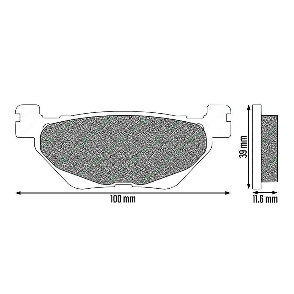 Plaquette de frein Newfren pour Scooter Yamaha 560 T-Max Abs 2020 à 2021 FD0493BE1 Neuf