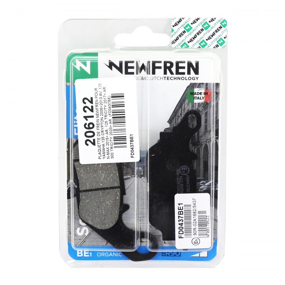 Plaquette de frein Newfren pour Scooter MBK 125 Gpd A Ocito 2015 à 2017 FD0437BE1 Neuf