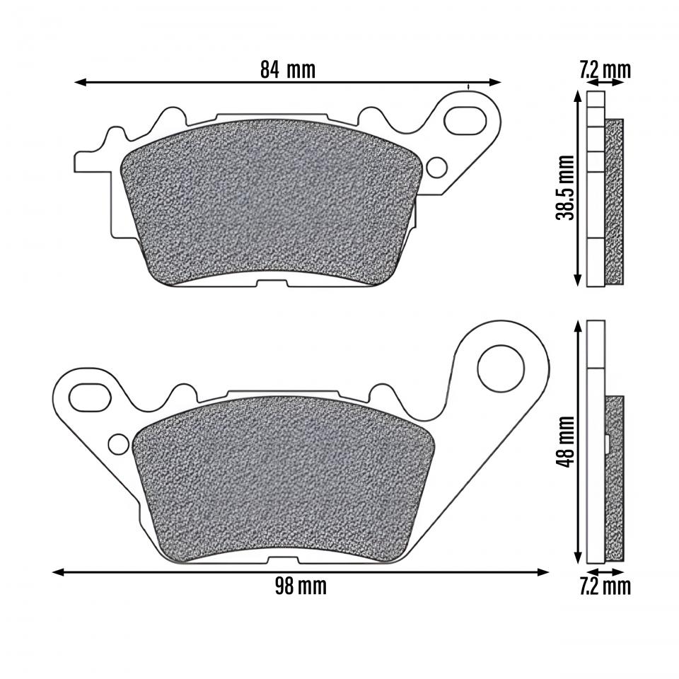 Plaquette de frein Newfren pour Scooter Yamaha 125 Gpd A N-Max 2015 à 2022 FD0535BE1 Neuf