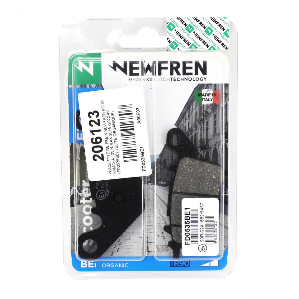 Plaquette de frein Newfren pour Scooter Yamaha 125 Gpd A N-Max 2015 à 2022 FD0535BE1 Neuf