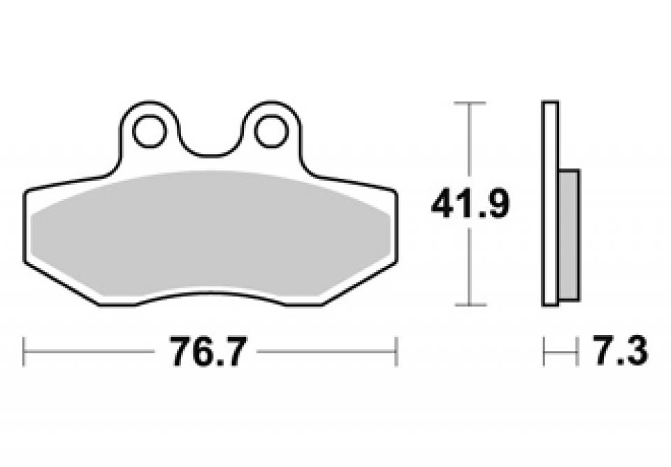 Plaquette de frein AP Racing pour Moto AJP 200 PR4 Enduro 2004 à 2011 AVG Neuf