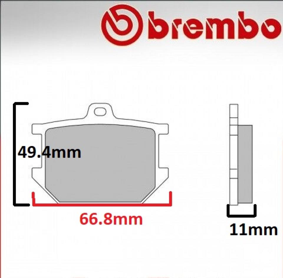 Plaquette de frein Brembo pour Moto Yamaha 500 SR 1978 à 1990 AV / 07YA03.09 / TÜV Neuf