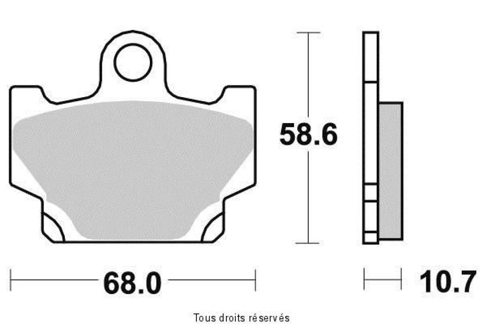 Plaquette de frein Brembo pour Moto Yamaha 80 Rd Lc2 1982 à 1985 AV / 07YA10.11 / TÜV Neuf