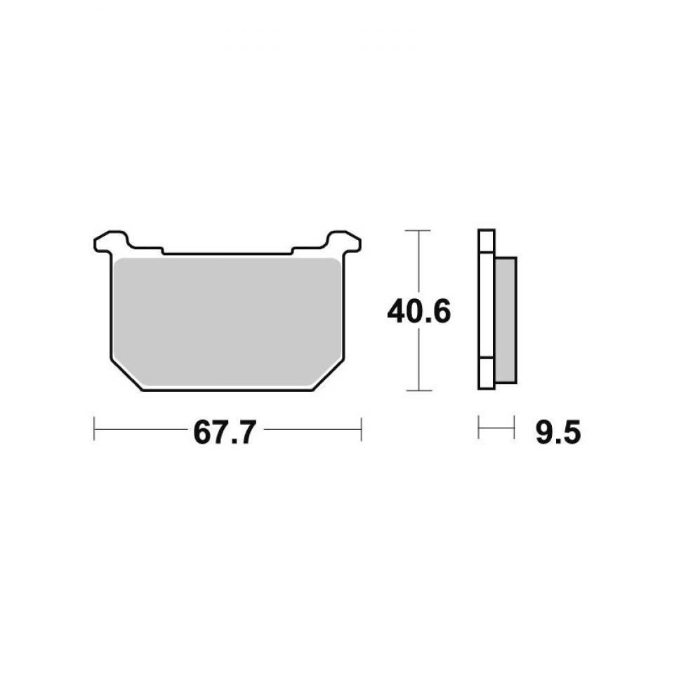 Plaquette de frein Brembo pour Moto Kawasaki 1100 Gpz B 1982 à 1983 AVG / AVD / AR / 07KA06.08 Neuf