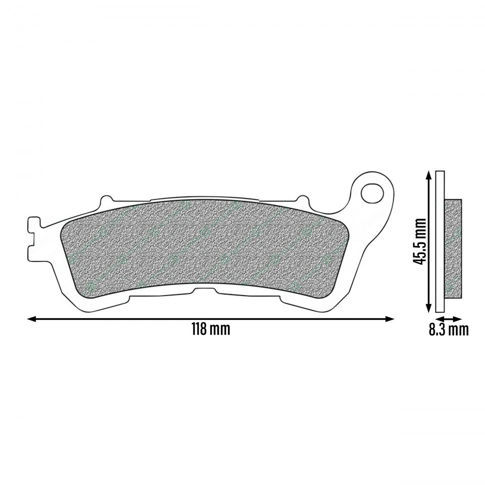 Plaquette de frein Newfren pour Moto Honda 1000 CB R ABS 2008 à 2016 FD0385BT1 Neuf