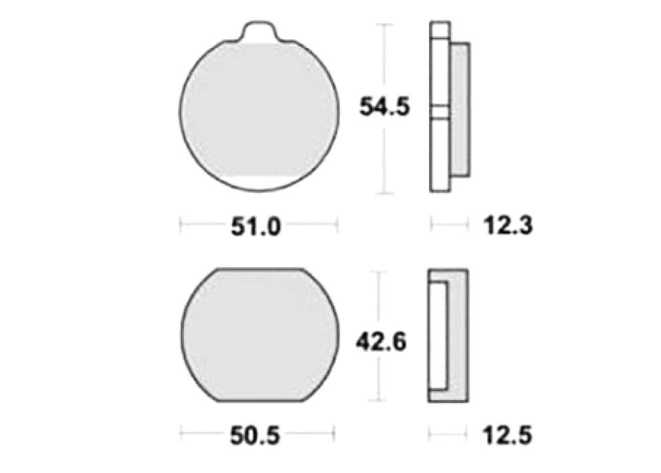 Plaquette de frein Brembo pour moto Kawasaki 900 KZ 1976 AV / 07KA01.22 Neuf