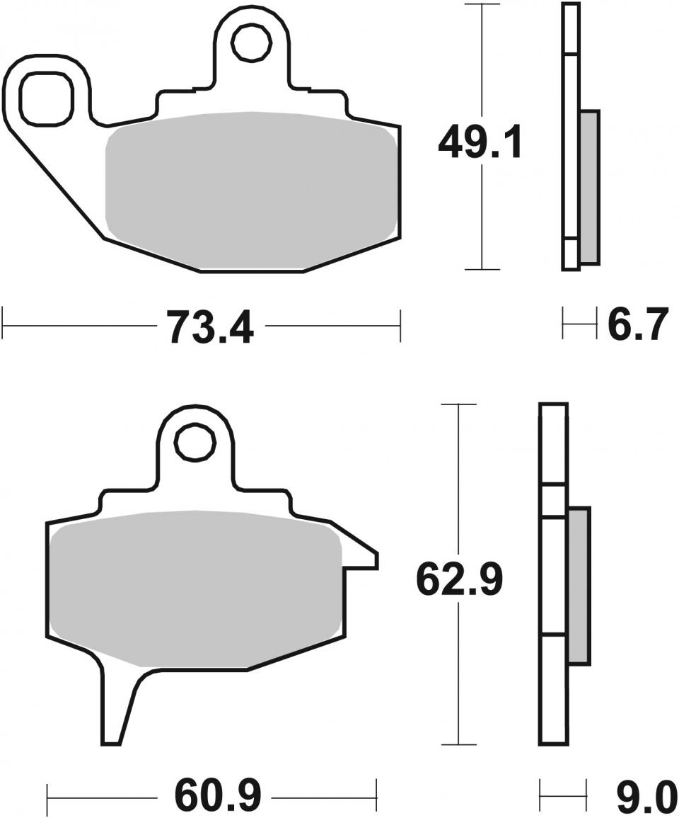 Plaquette de frein AV Brembo pour moto Kawasaki KX 250 1987-1988 07KA10.16 Neuf