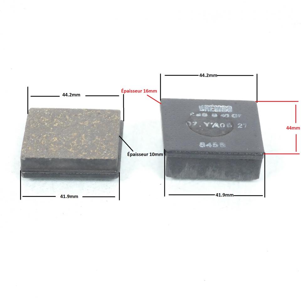 Plaquette de frein AV Brembo pour moto Yamaha 125 Rd Dx 1978 07YA05.27 Neuf