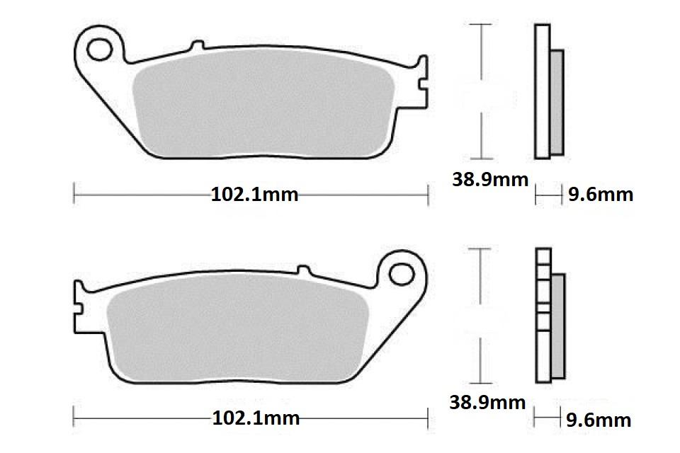 Plaquette de frein Brembo pour Moto Kawasaki 800 Z Zr E 2013 à 2017 AVG / AVD Neuf