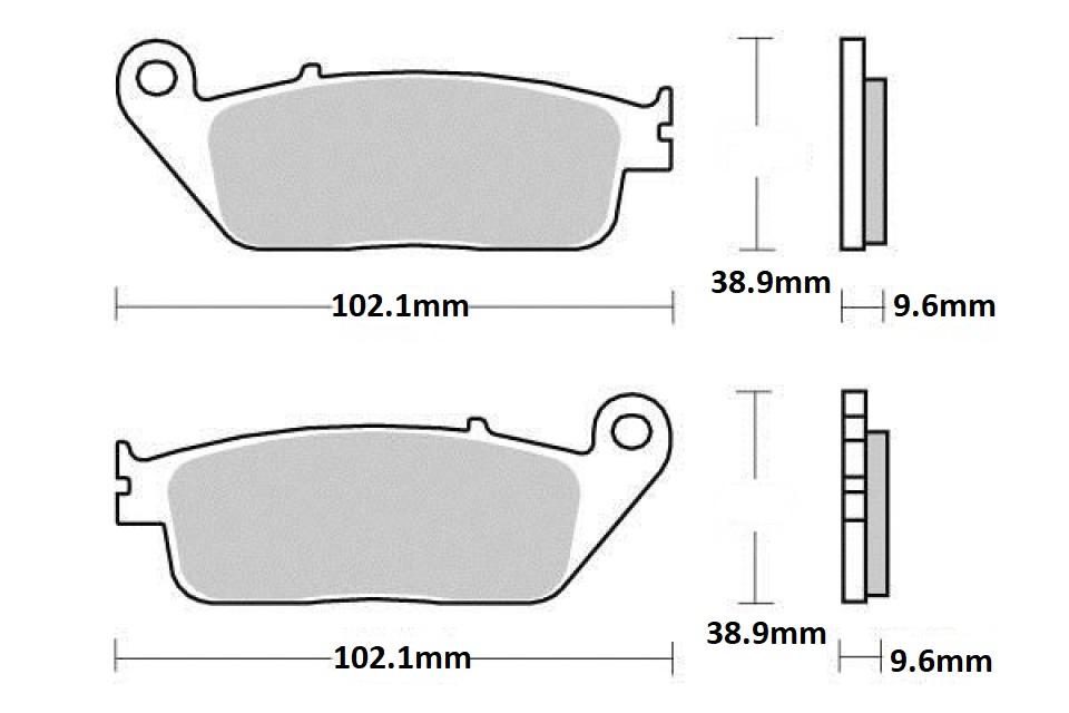 Plaquette de frein Brembo pour Scooter BMW 650 C Gt 2012 à 2019 AVG / AVD / AR Neuf