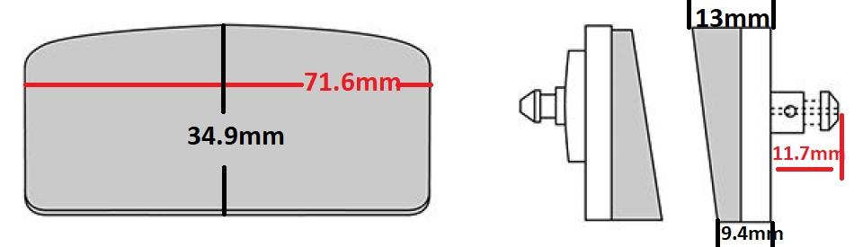 Plaquette de frein Brembo pour Moto BMW 750 R 75 / 6 / 7 1974 à 1979 AV / FDB155P Neuf