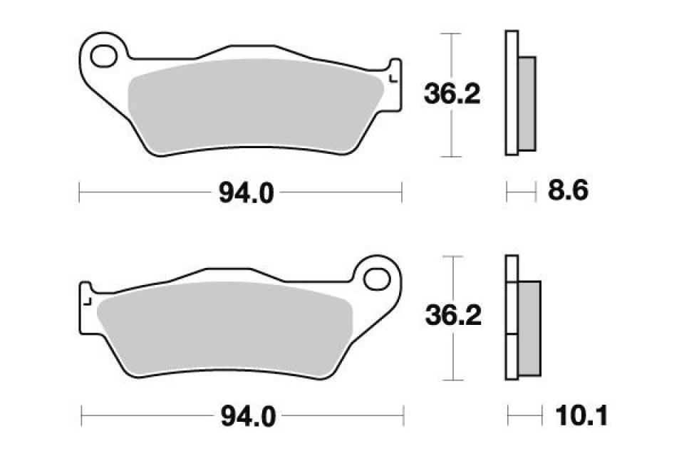 Plaquette de frein Brembo pour Moto BMW 1200 HP2 Sport 2008 à 2011 AR Neuf