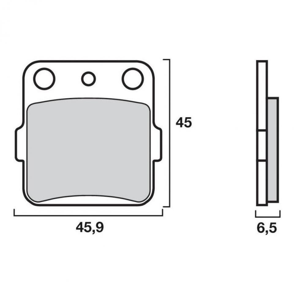 Plaquette de frein Brembo pour Moto Yamaha 85 YZ 2006 à 2017 CB09C/CB10C / AR Neuf