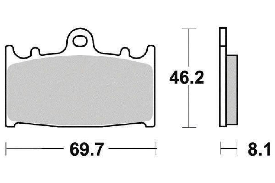 Plaquette de frein Brembo pour Moto Husaberg 600 FC 1999 à 2000 AV Neuf