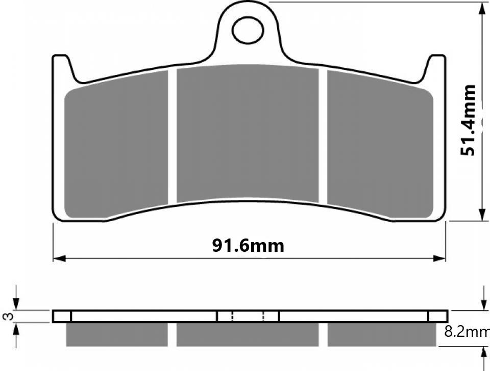 Plaquette de frein Brembo pour Moto Buell 1200 M2 cyclone 1998 à 2005 AVD Neuf