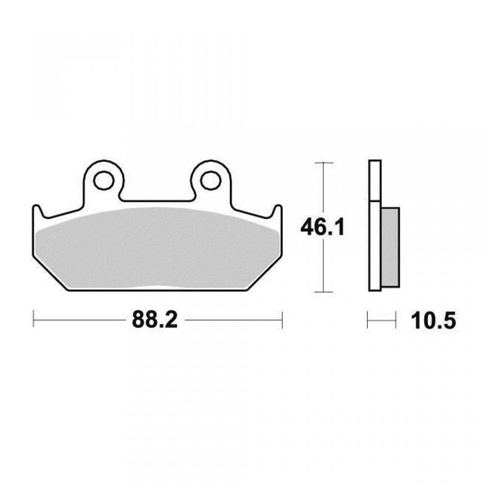 Plaquette de frein Brembo pour Moto Honda 650 Nx Dominator 1988 à 1996 AV Neuf