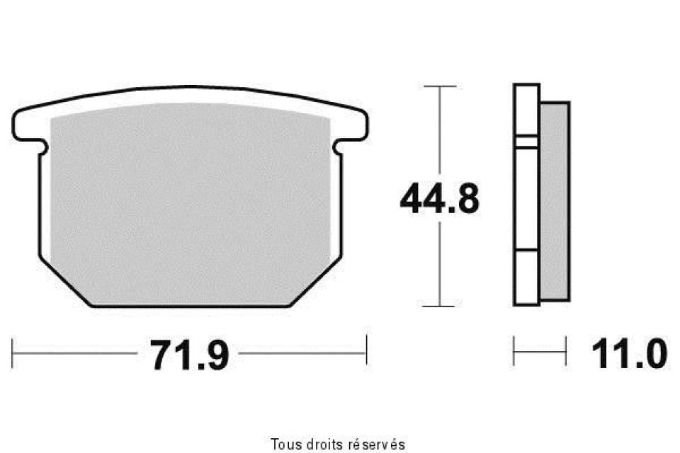 Plaquette de frein Brembo pour moto Suzuki 650 GS G 1981-1983 AVG AVD 07SU04.12