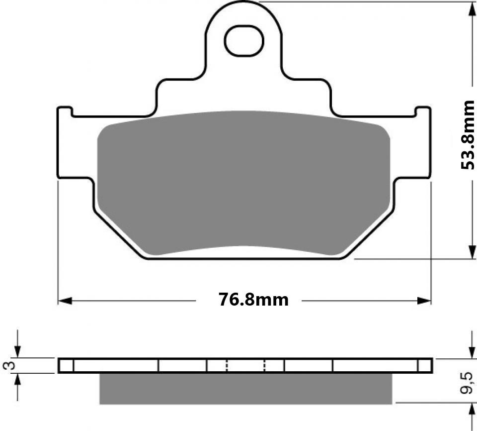 Plaquette de frein Brembo pour moto Suzuki 600 Sp F 1985 à 1987 AV 07SU08.08