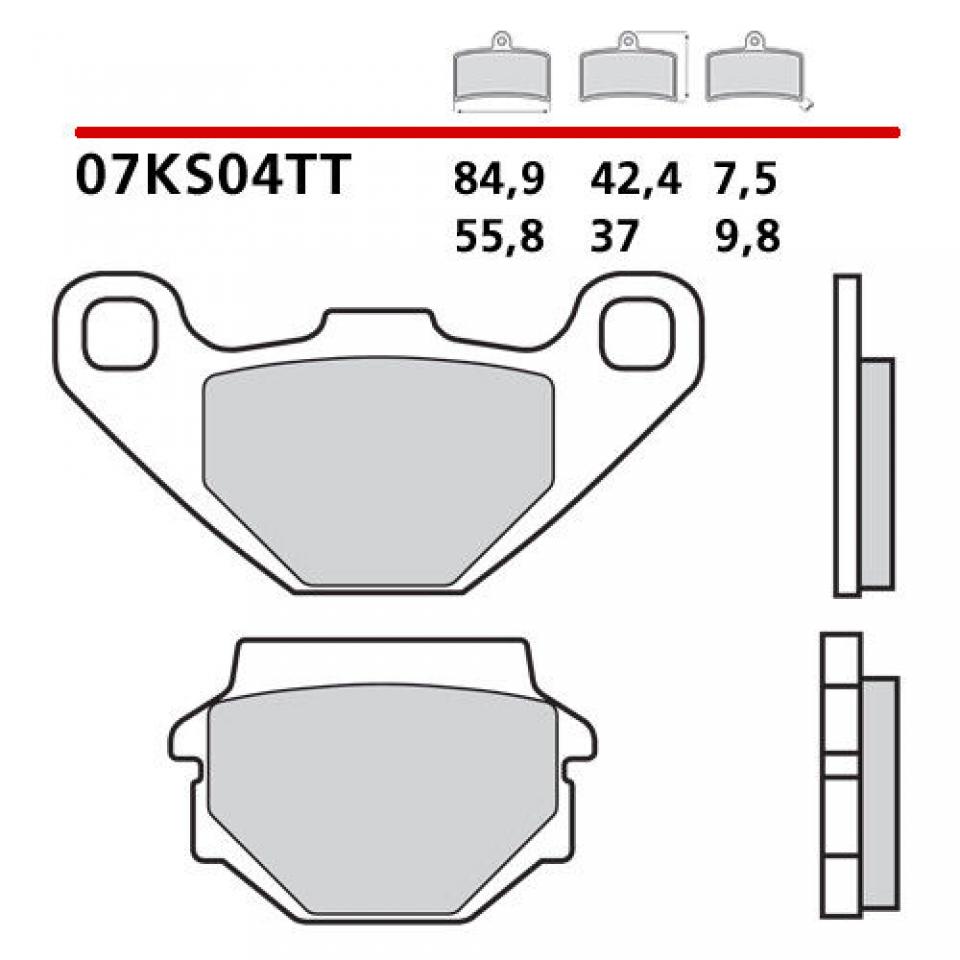 Plaquette de frein Brembo pour Moto Gas gas 250 MC CROSS 2T 2010 à 2011 AR Neuf