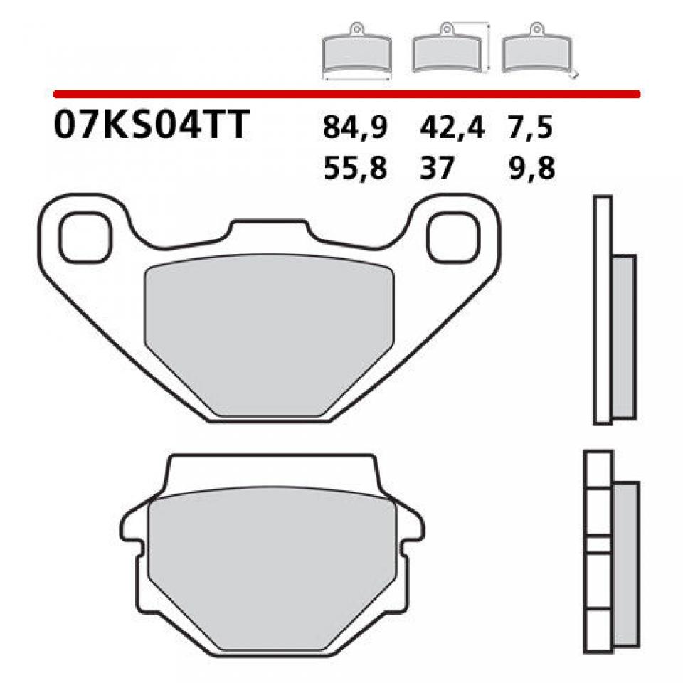 Plaquette de frein Brembo pour Scooter Kymco 50 People 2004 BA10AG / AR Neuf