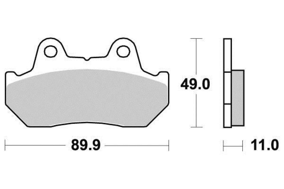 Plaquette de frein Brembo pour moto Honda 550 Cb Sc 1983 AV 07HO10.10