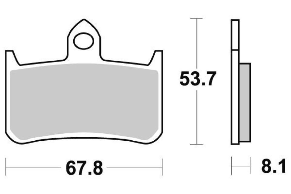 Plaquette de frein Avant Brembo pour moto Honda 250 NSR 1994 à 1999 07HO28.RR