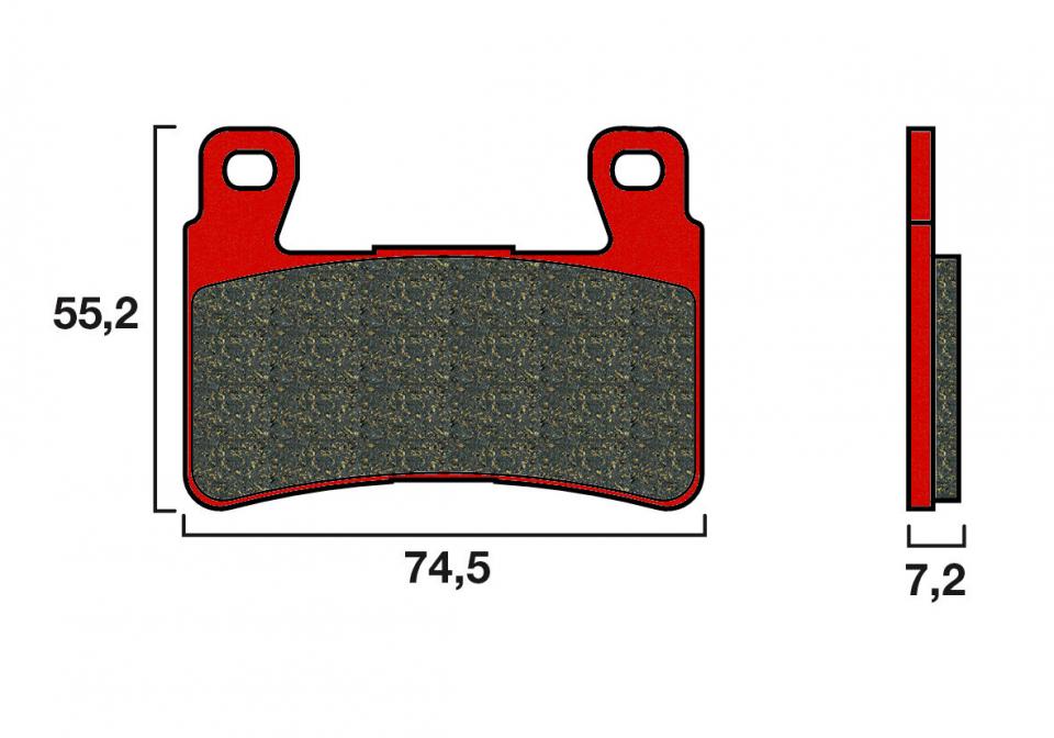 Plaquette de frein Brembo pour Moto Harley Davidson 1690 FAT BOY 2015 à 2020 07HO45.SC Neuf