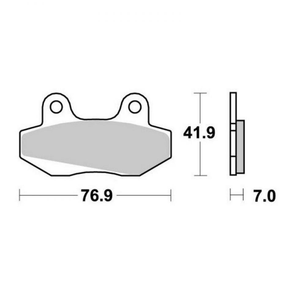 Plaquette de frein Brembo pour Moto Generic 50 Classic 2017 à 2018 AVG Neuf