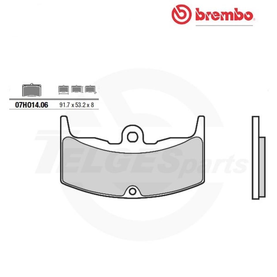 Plaquette de frein Brembo pour Moto Honda 500 Vt E 1983 à 1985 Neuf