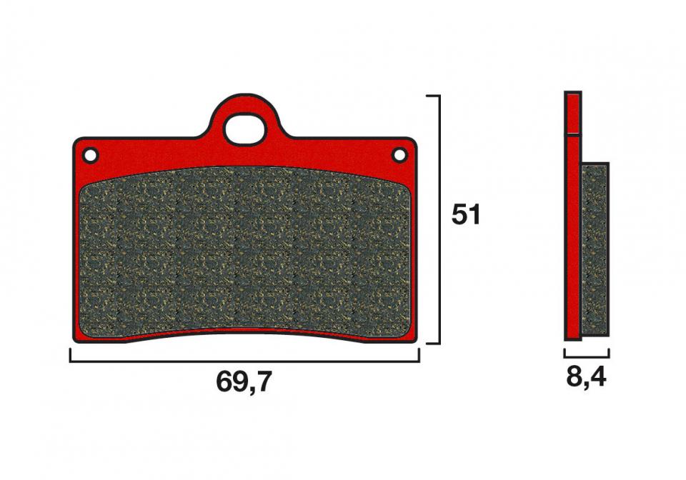 Plaquette de frein Brembo pour Moto Voxan 1000 Roadster 2001 à 2005 AVG / AVD Neuf