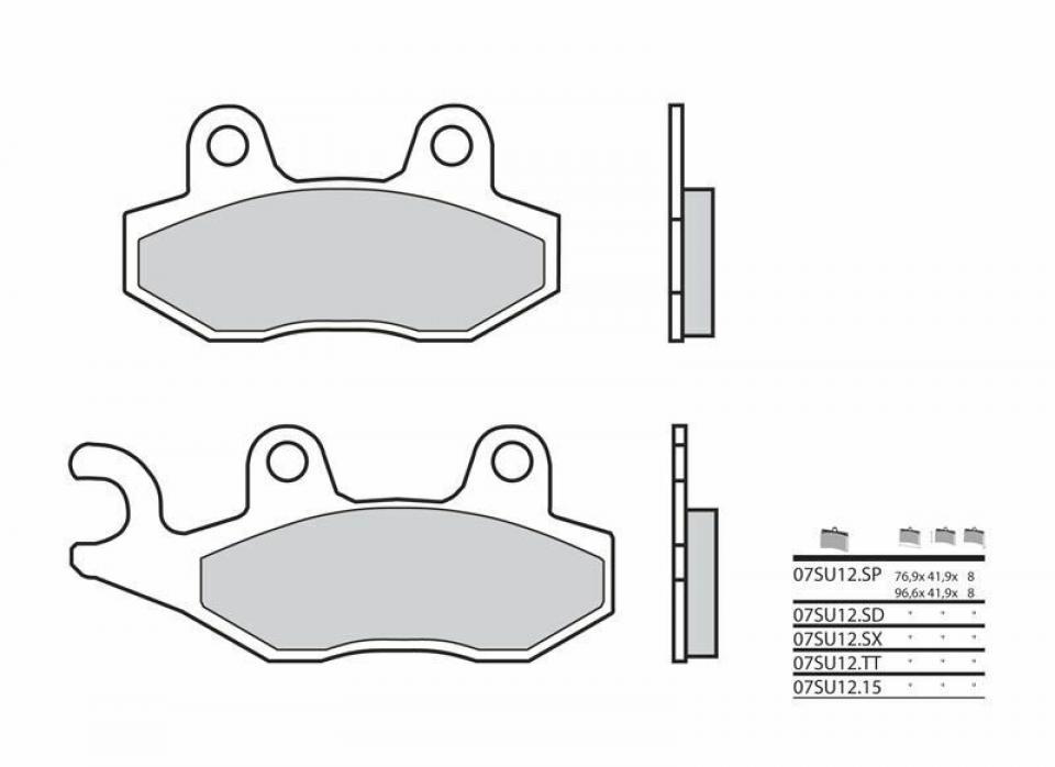 Plaquette de frein Brembo pour Scooter Benelli 125 Macis 2011 à 2016 AV / AR Neuf en destockage