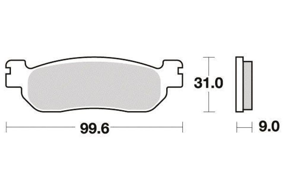 Plaquette de frein Brembo pour Scooter MBK 125 Ypr Skycruiser 2011 à 2014 AR Neuf