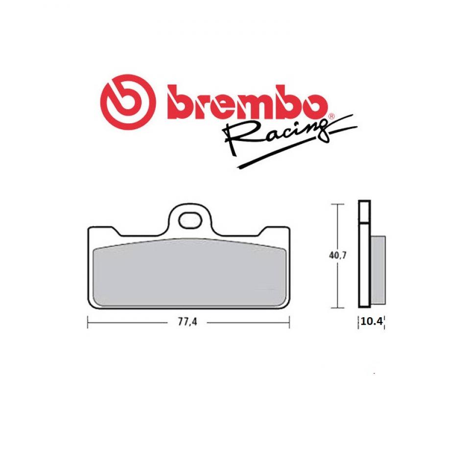 Plaquette de frein Brembo pour Deux Roues Brembo EN01 / M3 / X973760 / X973761 Neuf