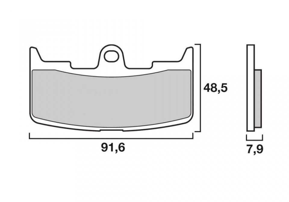 Plaquette de frein Brembo pour Moto Buell 1200 Xb-12R Firebolt 2004 à 2007 AV / 07GR68.SA Neuf