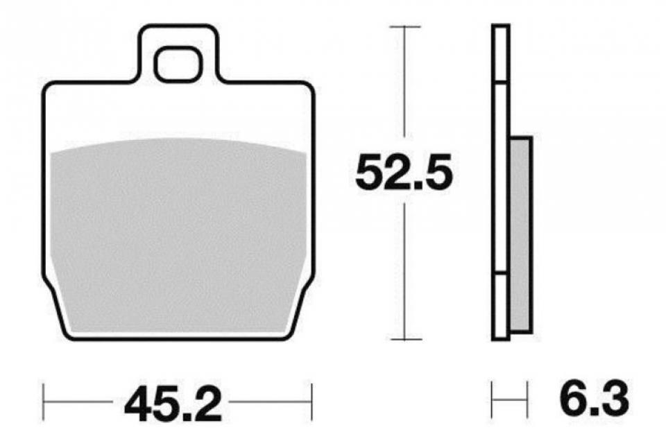 Plaquette de frein Brembo pour Scooter MBK 50 Nitro 1999 à 2000 5LC / AR Neuf