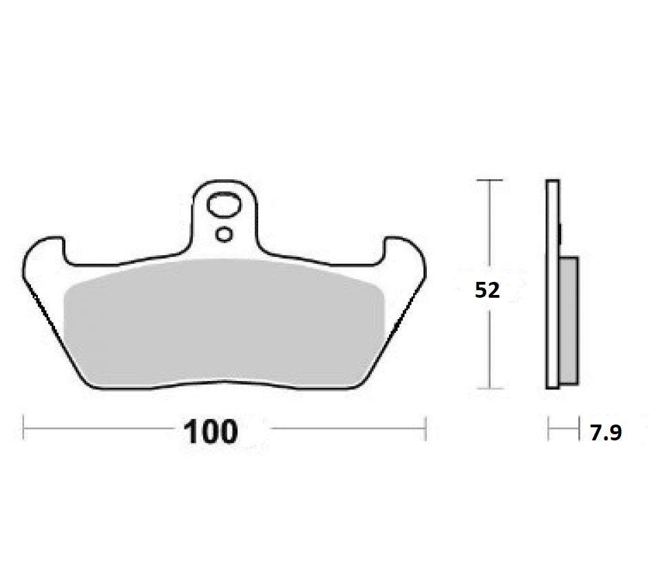 Plaquette de frein Brembo pour Moto Gilera 600 Nord west 1991 à 1994 AV Neuf