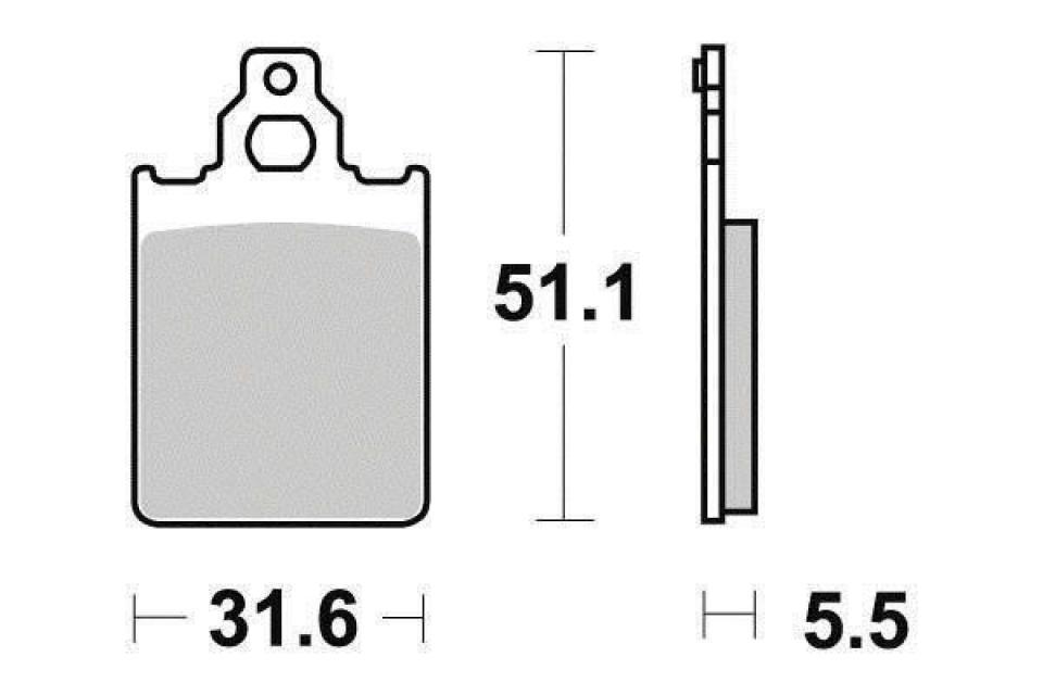 Plaquette de frein Brembo pour Scooter Piaggio 125 Vespa Px 2T 2011 à 2018 AV Neuf